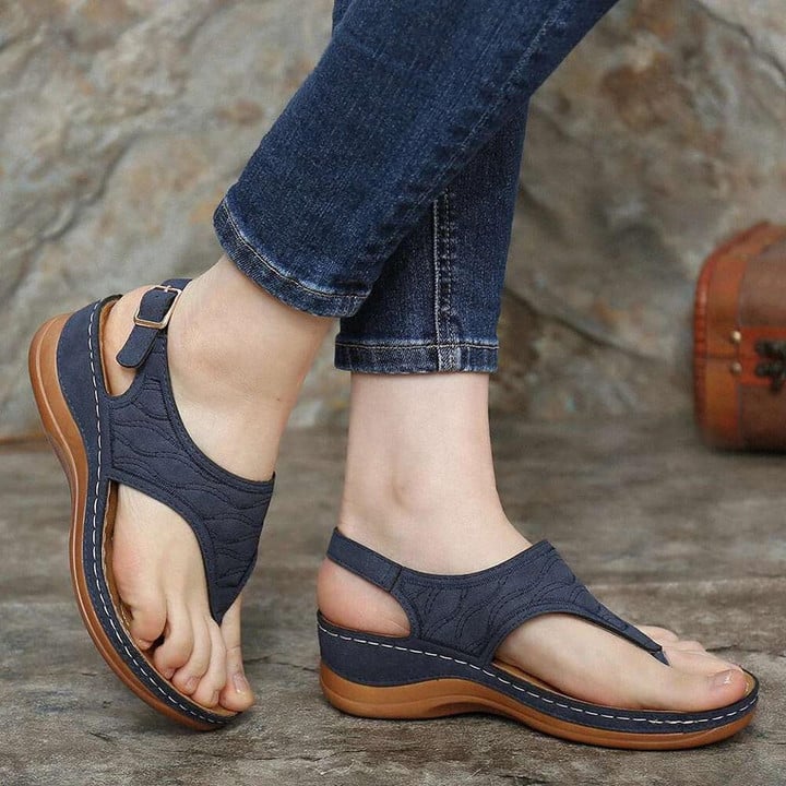🔥Last Day Promotion 49% OFF🔥 Leather Orthopedic Arch Support Sandals Diabetic Walking Sandals