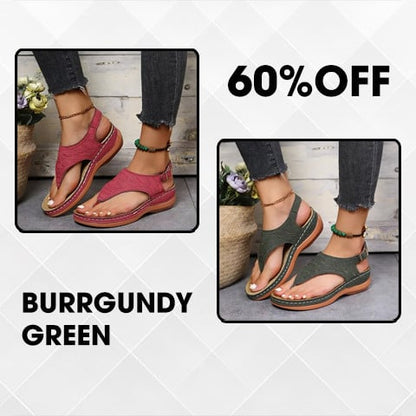🔥Last Day Promotion 49% OFF🔥 Leather Orthopedic Arch Support Sandals Diabetic Walking Sandals