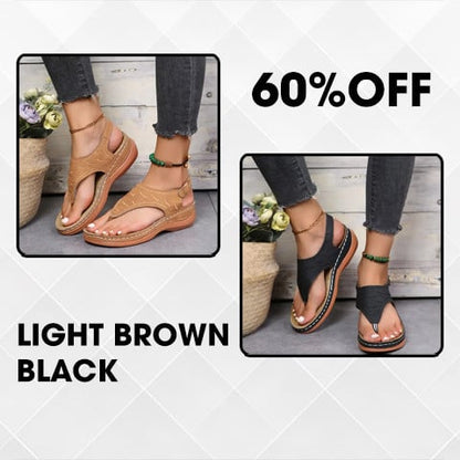 🔥Last Day Promotion 49% OFF🔥 Leather Orthopedic Arch Support Sandals Diabetic Walking Sandals