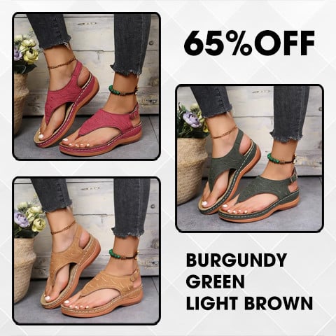 🔥Last Day Promotion 49% OFF🔥 Leather Orthopedic Arch Support Sandals Diabetic Walking Sandals