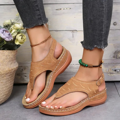 🔥Last Day Promotion 49% OFF🔥 Leather Orthopedic Arch Support Sandals Diabetic Walking Sandals