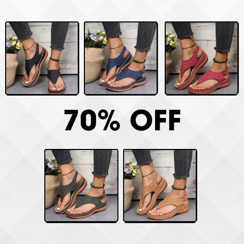 🔥Last Day Promotion 49% OFF🔥 Leather Orthopedic Arch Support Sandals Diabetic Walking Sandals