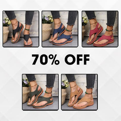 🔥Last Day Promotion 49% OFF🔥 Leather Orthopedic Arch Support Sandals Diabetic Walking Sandals