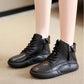High-Top-Schuhe mit dicker Sohle und weicher Sohle