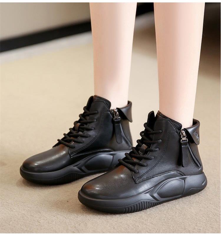 High-Top-Schuhe mit dicker Sohle und weicher Sohle