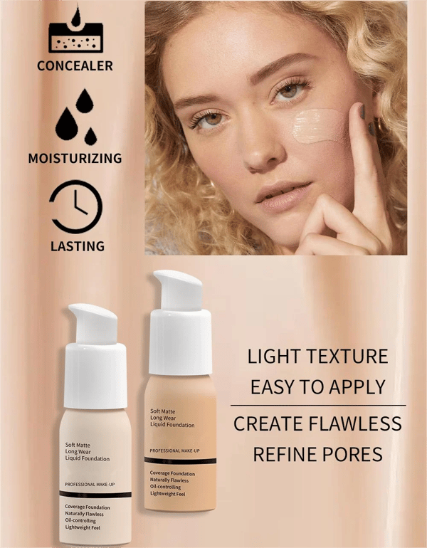 🔥Kaufen Sie 1, erhalten Sie 1 kostenlos🔥Weiche Matte Flüssige Foundation