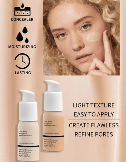 🔥Kaufen Sie 1, erhalten Sie 1 kostenlos🔥Weiche Matte Flüssige Foundation