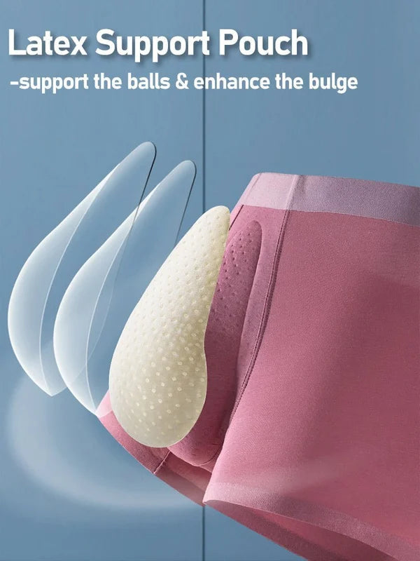 Kaufen Sie 3 versandkostenfrei, Sommer heißer Verkauf-Mens Organic Latex Unterstützung Pouch Trunks