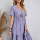 🔥GROßER SALE 49 % RABATT🔥🔥Loose lässige Krawatte Taille fließenden Kleid