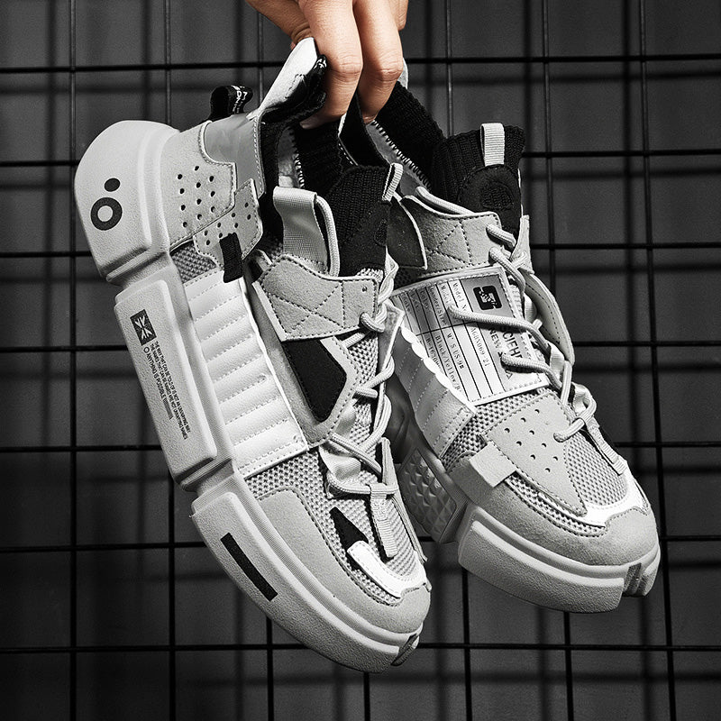 Color blocking streetwear sneaker for couple