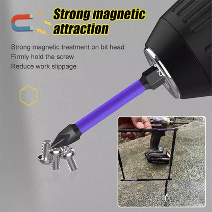 Verbesserte hohe Härte und starker magnetischer Bit💥6-teiliges Set – kostenlose Basis🔥Kaufen Sie 2 gratis 1