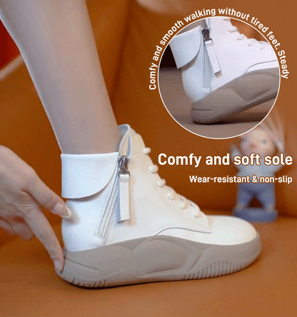 High-Top-Schuhe mit dicker Sohle und weicher Sohle