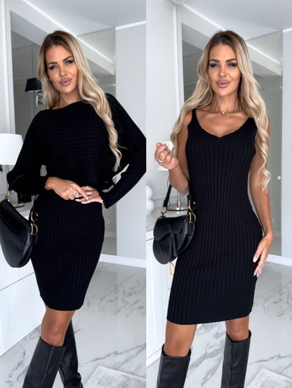 🔥Set aus Strickpullover und Cami-Kleid