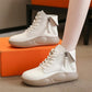 High-Top-Schuhe mit dicker Sohle und weicher Sohle
