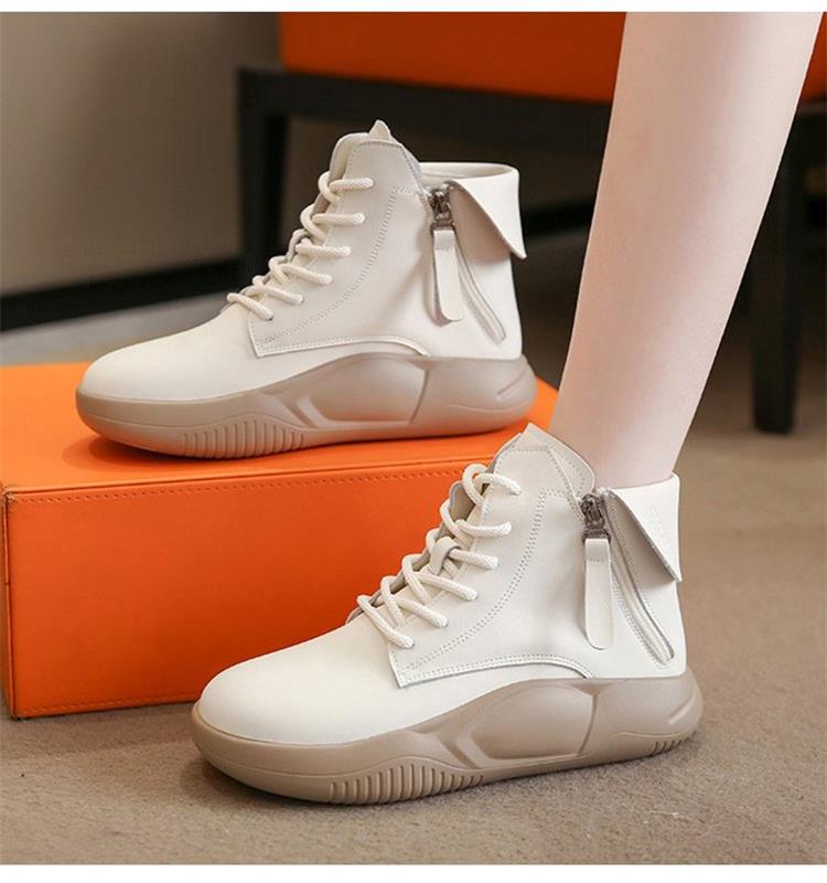 High-Top-Schuhe mit dicker Sohle und weicher Sohle
