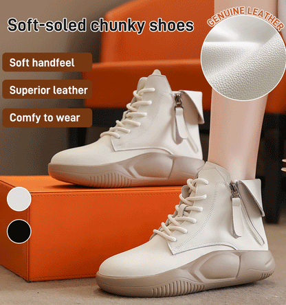 High-Top-Schuhe mit dicker Sohle und weicher Sohle
