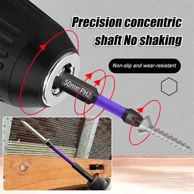 Verbesserte hohe Härte und starker magnetischer Bit💥6-teiliges Set – kostenlose Basis🔥Kaufen Sie 2 gratis 1