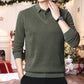 [Männergeschenk] Männer plüsch warm warmes, gefälschtes 2-teiliges Strickhemd