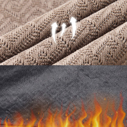 [Männergeschenk] Männer plüsch warm warmes, gefälschtes 2-teiliges Strickhemd