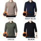 [Männergeschenk] Männer plüsch warm warmes, gefälschtes 2-teiliges Strickhemd