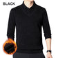 [Männergeschenk] Männer plüsch warm warmes, gefälschtes 2-teiliges Strickhemd