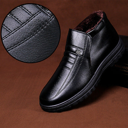 🎁[Bestes Geschenk für Ihn] Bequeme Plüsch gefütterte warme Schneestiefel für Männer