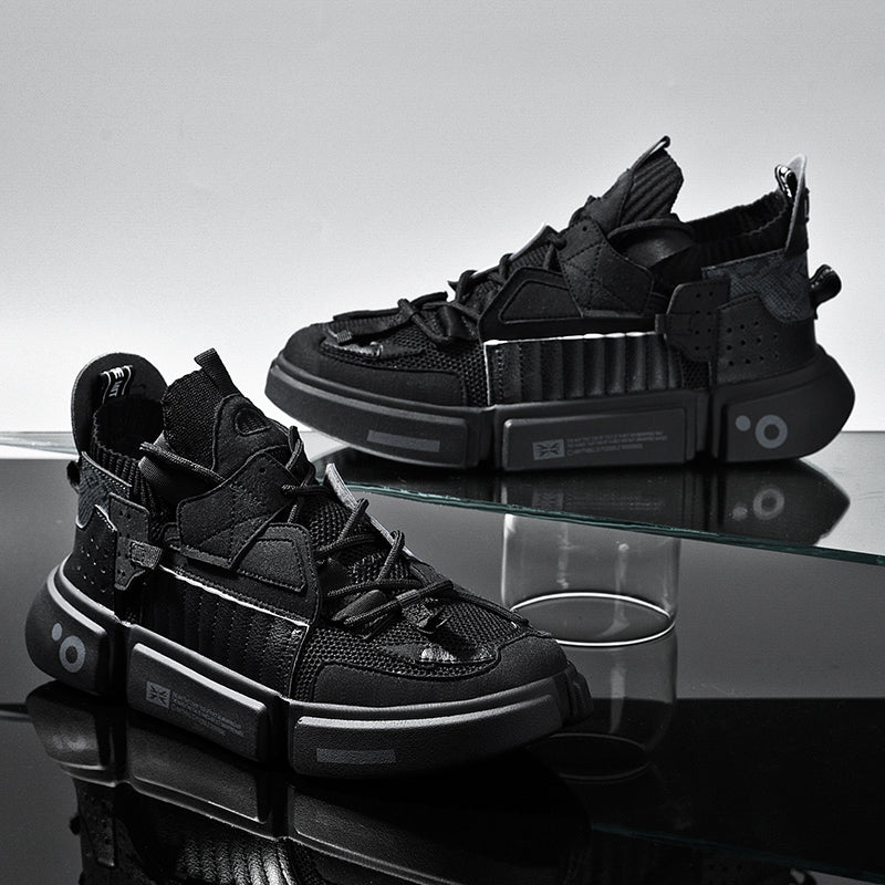 Color blocking streetwear sneaker for couple